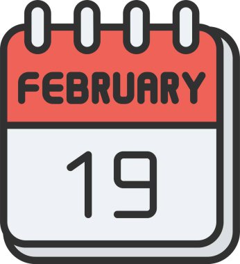 19 Şubat Satır Doldurulmuş Simge