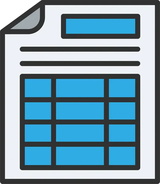 Hesap Tablosu Doldurulmuş Simge