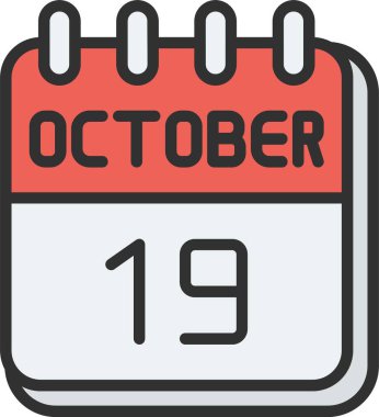 19 Ekim Satırı Doldurulmuş Simge