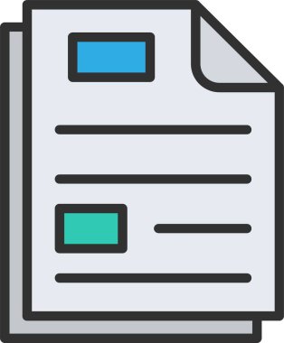 Belge Satırı Dolgulu Simge