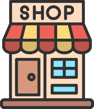 Dükkan Satırı Doldurulmuş Simge