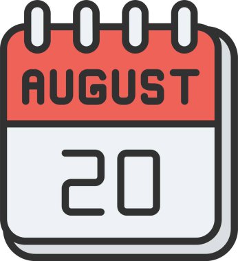 20 Ağustos Satırı Dolu Simge