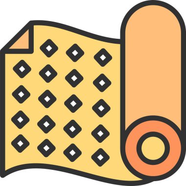 Kumaş Deseni Satırı Simgeyi Doldurdu