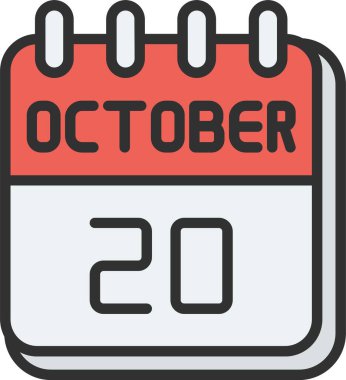 20 Ekim Satırı Doldurulmuş Simge