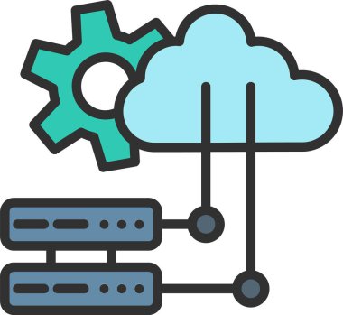 Simge Doldurulmuş Bulut Sunucusu Satırı
