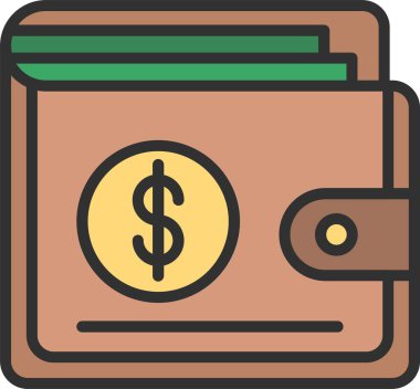 Cüzdan Satırı Dolgulu Simge