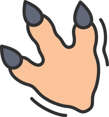 Ayak İzi Satırı Doldurulmuş Simge