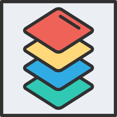 Katman Satırı Doldurulmuş Simge