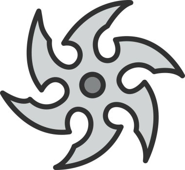 Ninja Bıçağı Satırı Simge Dolduruldu