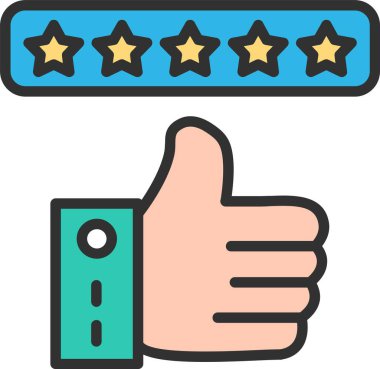 Saygın Satır Doldurulmuş Simge