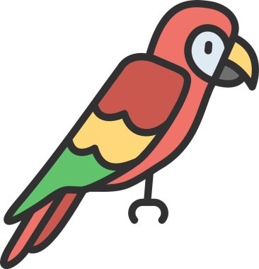 Macaw Satırı Doldurulmuş Simge