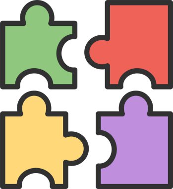 Bulmaca Satırı Dolgulu Simge