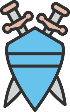 Kalkan Satırı Doldurulmuş Simge