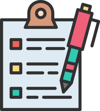 Test Satırı Doldurulmuş Simge