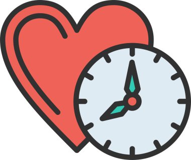 Saat Çizgisi Dolu Simge