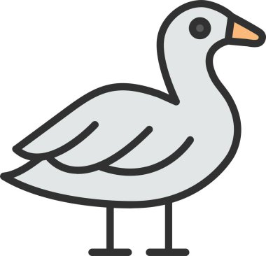 Kaz Satırı Doldurulmuş Simge