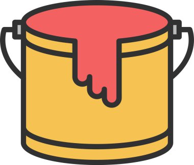 Boya Kovası Satırı Doldurulmuş Simge