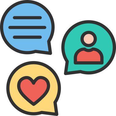 Simge Doldurulmuş Sosyal Bağlantı Satırı