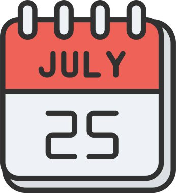 25 Temmuz Satır Doldurulmuş Simge