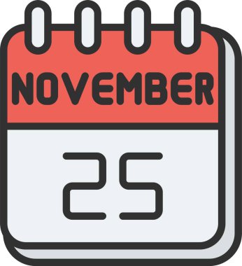 25 Kasım Satırı Doldurulmuş Simge