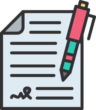 Sözleşme Satırı Dolu Simge