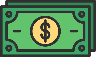 Dolar Defteri Satırı Doldurulmuş Simge