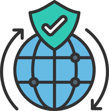 Simge Doldurulmuş Küresel Koruma Hattı