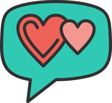 Simge Doldurulmuş Aşk Satırı