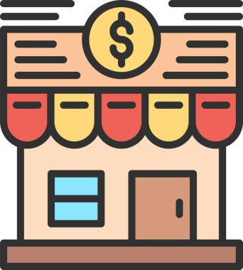 Dükkan Satırı Doldurulmuş Simge