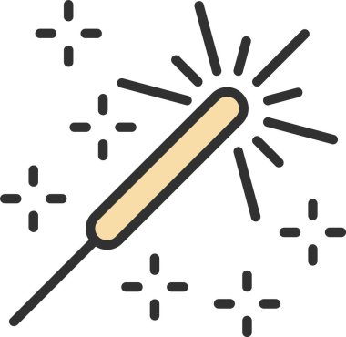 Sparkler Satırı Doldurulmuş Simge