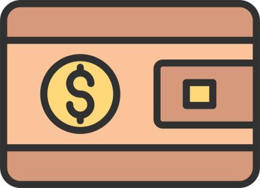 Cüzdan Satırı Dolgulu Simge