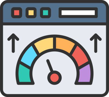Web Hızı Satırı Doldurulmuş Simge