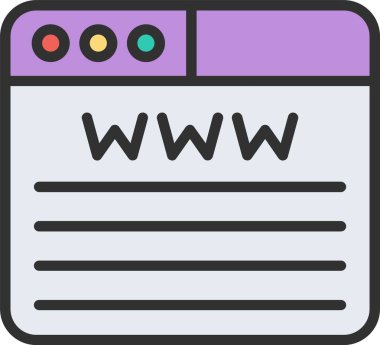 Www Satırı Doldurulmuş Simge