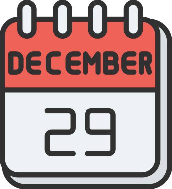 29 Aralık Satır Doldurulmuş Simge