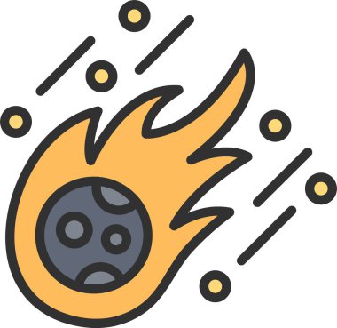 Meteor Satırı Doldurulmuş Simge