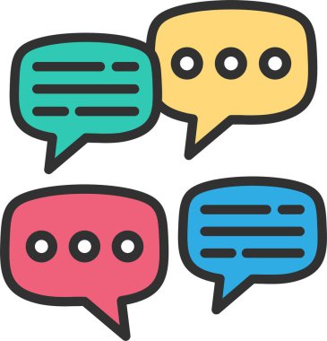 Konuşma Satırı Doldurulmuş Simge