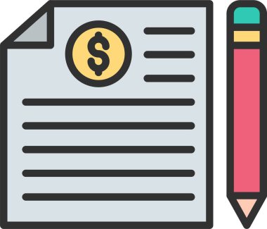 Sözleşme Satırı Dolu Simge