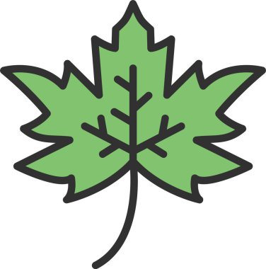 Yaprak Satırı Doldurulmuş Simge