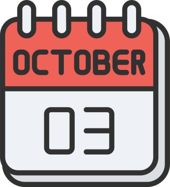 3 Ekim Satırı Doldurulmuş Simge