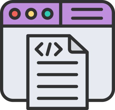 Kodlama Satırı Doldurulmuş Simge