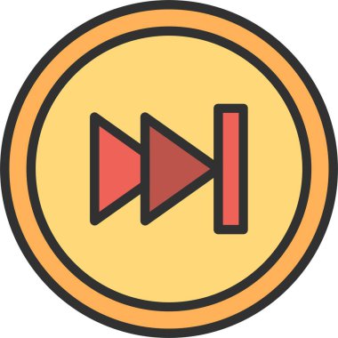 Hızlı İleri Satır Doldurulmuş Simge