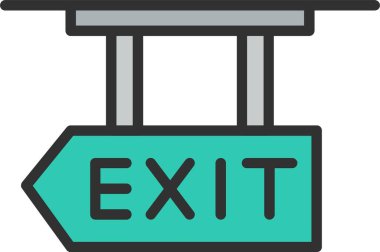 Çıkış Satırı Dolu Simge