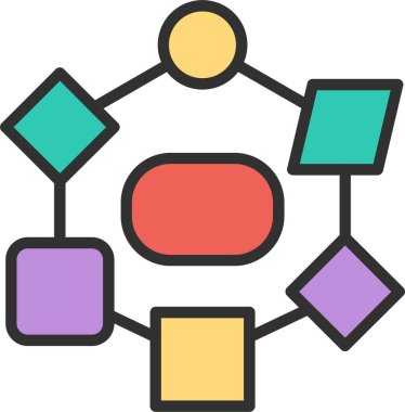 Blokzinciri Satırı Doldurulmuş Simge