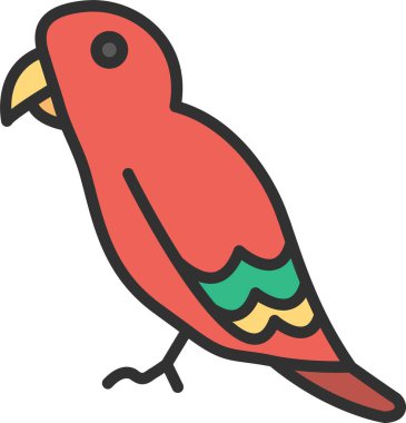 Kuş Satırı Doldurulmuş Simge