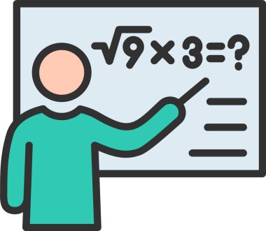 Simge Doldurulmuş Matematikçi Satırı