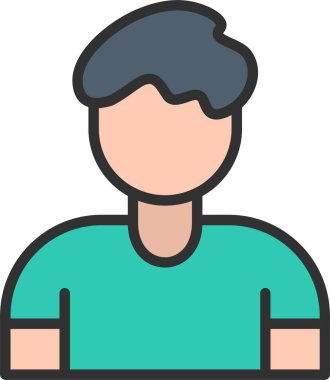 Erkek Satırı Doldurulmuş Simge