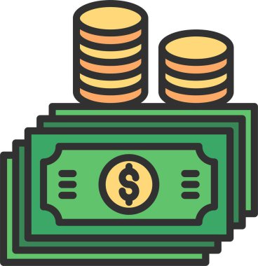 Para Takas Satırı Doldurulmuş Simge