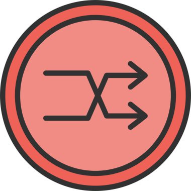 Rastgele Satır Doldurulmuş Simge