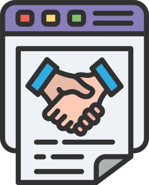 Web Sitesi Satırı Doldurulmuş Simge