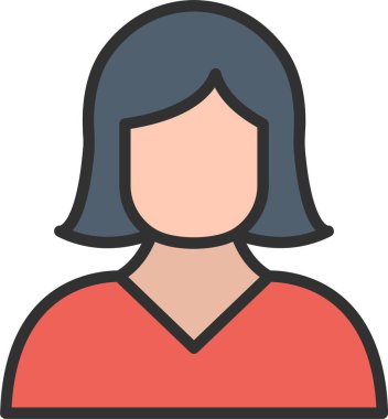 Simge Doldurulmuş Kadın Satırı